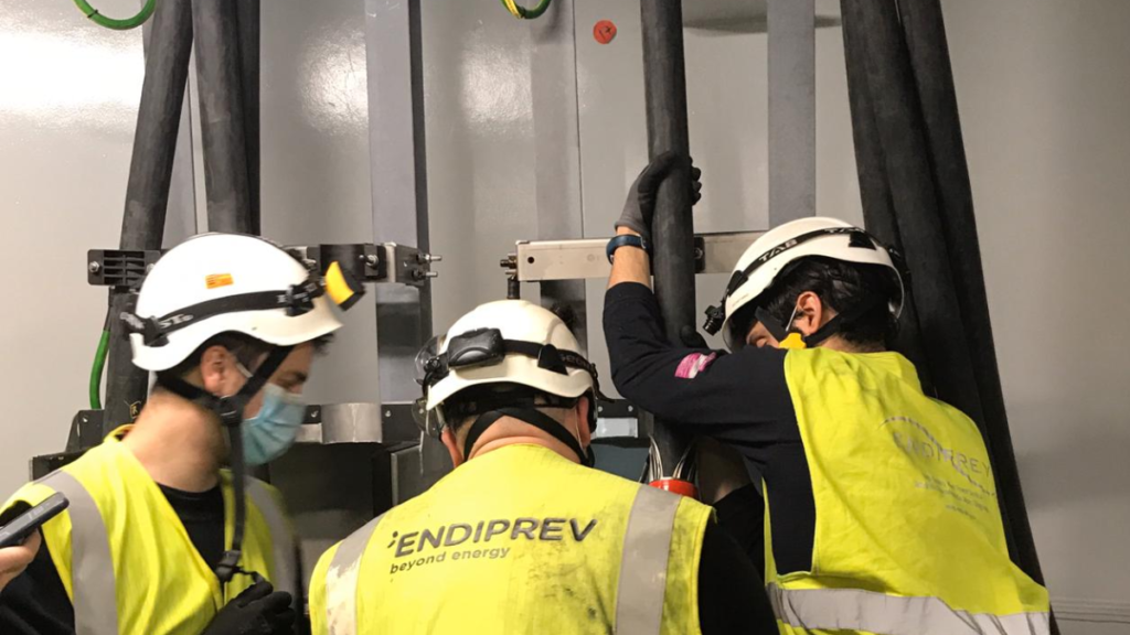 Endiprev performing cable management at Saint Nazaire Wind Farm