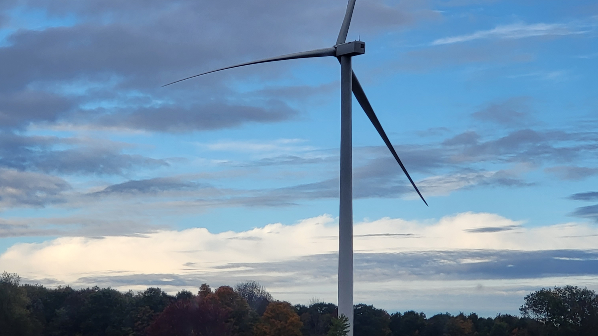 Commissioning of the Cypress Wind Turbine in the US